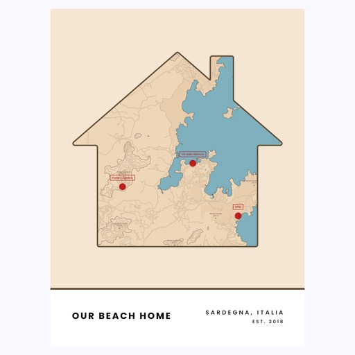 Our Beach Home Poster - Street Map 1