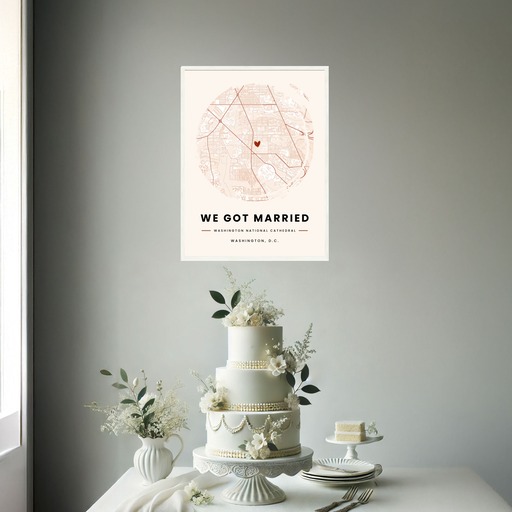 Where We Got Married Poster - Street Map 2
