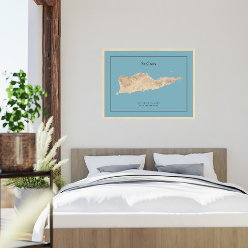 Island of St Croix Poster - Street Map 5