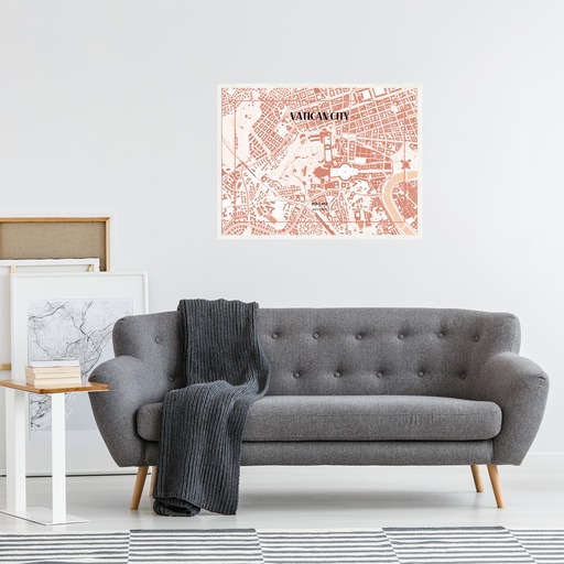 Vatican City Poster - Street Map 4