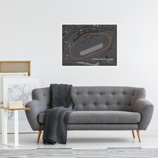 Daytona International Speedway Poster - Track Map 4
