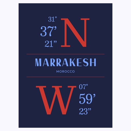 Marrakesh Coordinates Poster 1