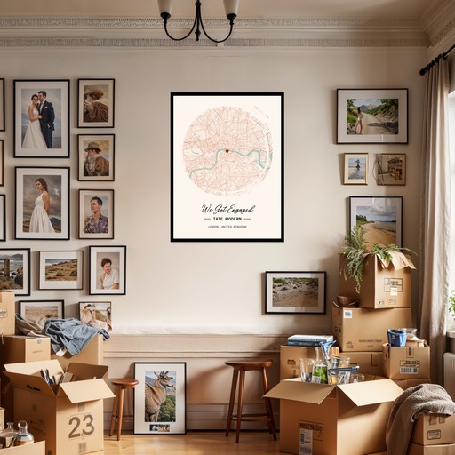 Where We Got Engaged Poster - Street Map 3