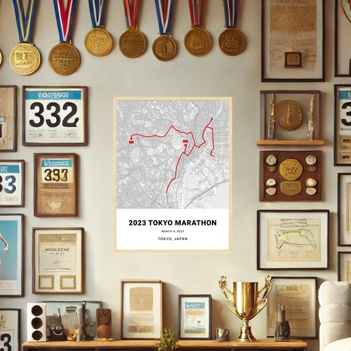 2023 Tokyo Marathon Poster - Route Map 2