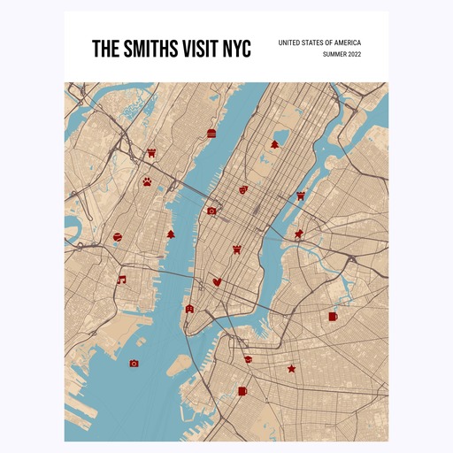 Our Family Trip Poster - Street Map 1