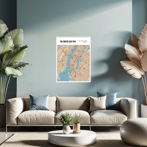 Our Family Trip Poster - Street Map 2