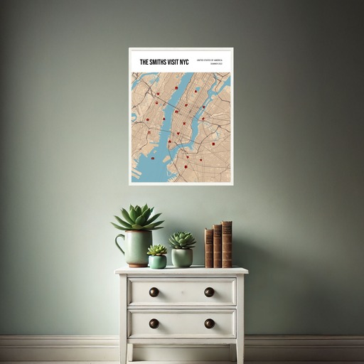 Our Family Trip Poster - Street Map 3