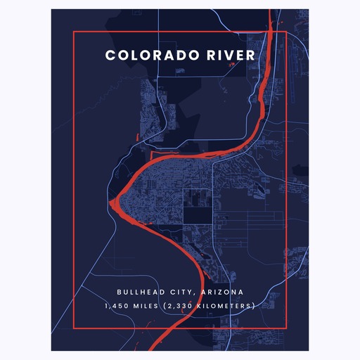 Colorado River through Bullhead City in High Energy 1