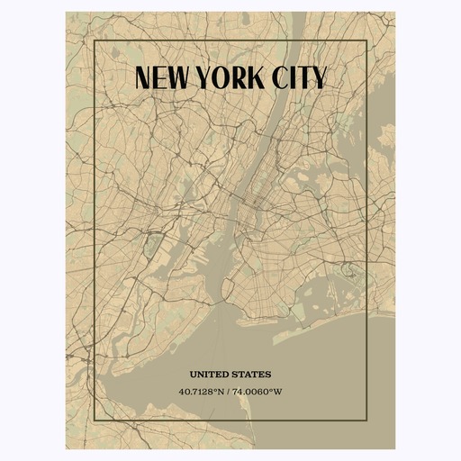 New York City in Vintage Poster 1