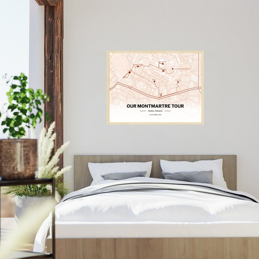 My Stay in Montmartre Poster - Route Map 6
