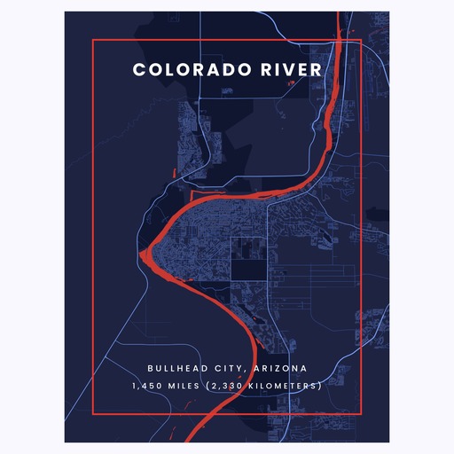 Colorado River through Bullhead City in High Energy 1