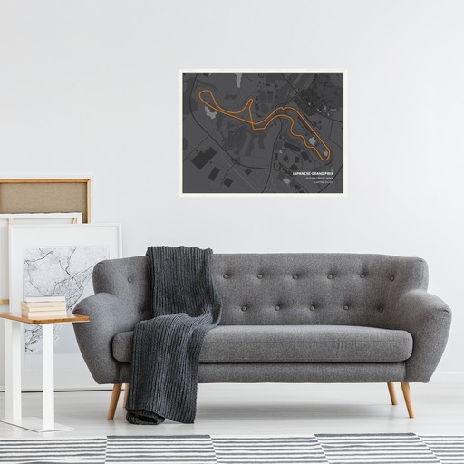 Japanese Grand Prix Poster - Track Map 5