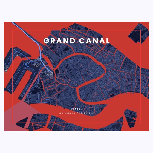 Grand Canal through Venice in High Energy Poster 1
