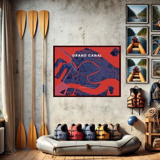 Grand Canal through Venice in High Energy Poster 2