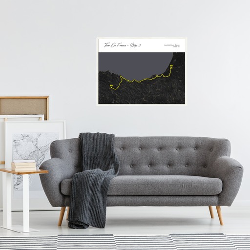 2023 Tour de France Stage 3 Poster - Route Map 4