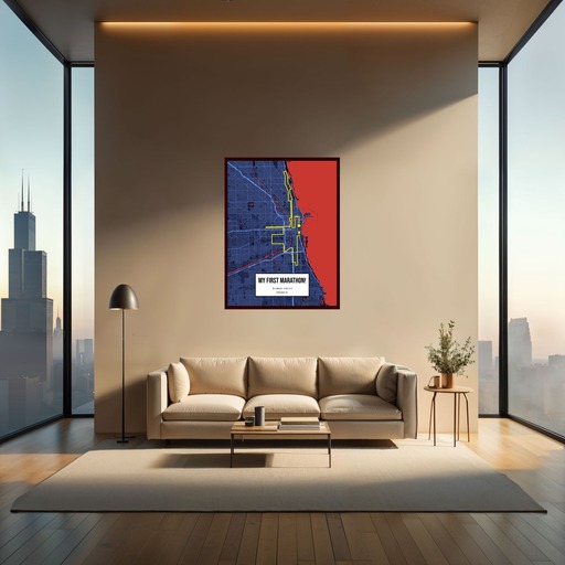 My First Marathon Poster - Route Map 2