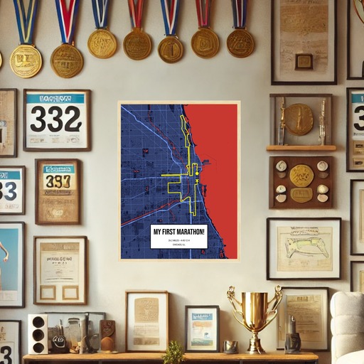 My First Marathon Poster - Route Map 3
