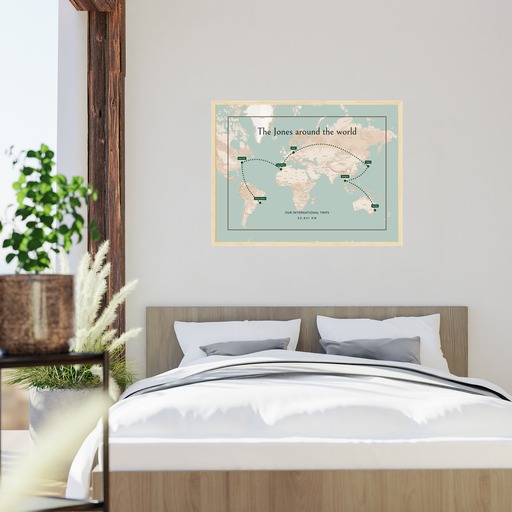 Our International Trip Poster - Route Map 5
