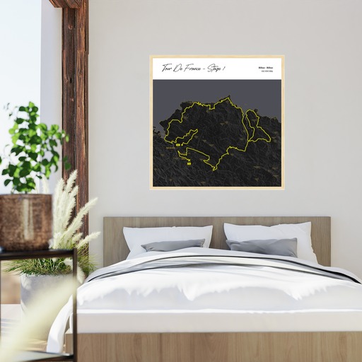 2023 Tour de France Stage 1 Poster - Route Map 5