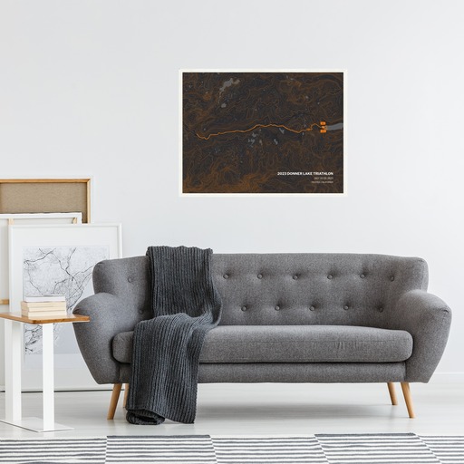 2023 Donner Lake Triathlon Poster - Route Map 4