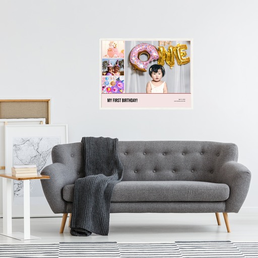 My First Birthday Poster - Photo Collage Print 5