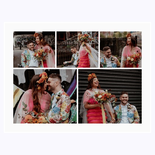 Mr & Mrs Poster - Photo Collage Print 1