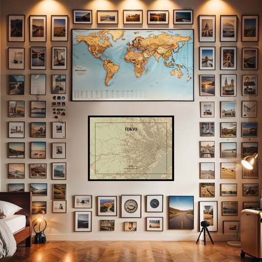 Tokyo in Vintage Poster - Street Map 2