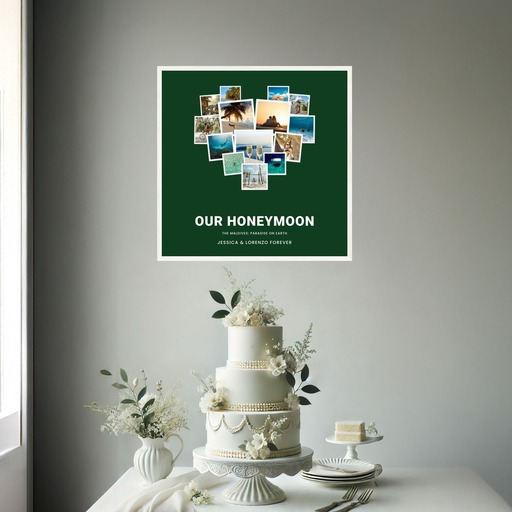 Our Honeymoon Trip Poster - Photo Collage Print 7