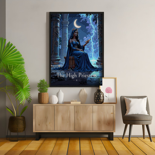 The High Priestess in Enchanted Surrealism Print - Custom Tarot Card Poster 9