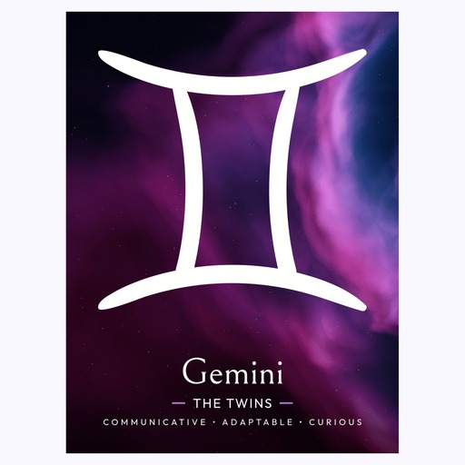 Gemini in Curvy Print - Custom Zodiac Sign Poster 6