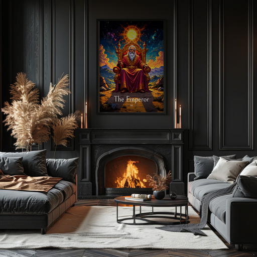 The Emperor in Enchanted Surrealism Print - Custom Tarot Card Poster 11