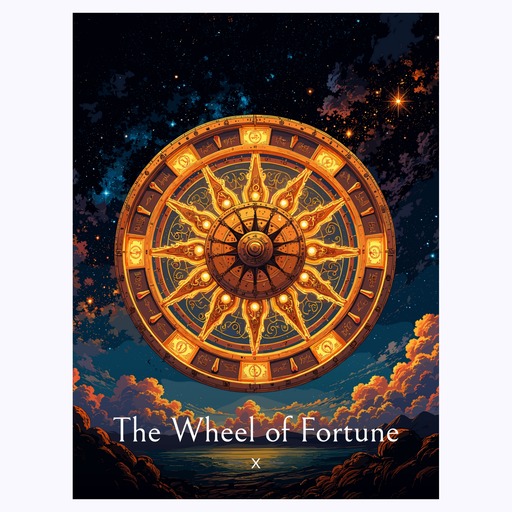 The Wheel of Fortune in Enchanted Surrealism Print - Custom Tarot Card Poster 6