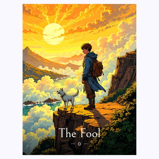The Fool in Enchanted Surrealism Print - Custom Tarot Card Poster 6