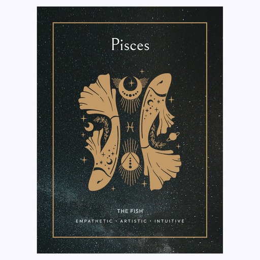 Pisces in Block Print - Custom Zodiac Sign Poster 6