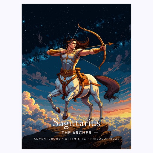 Sagittarius in Enchanted Surrealism Print - Custom Zodiac Sign Poster 6