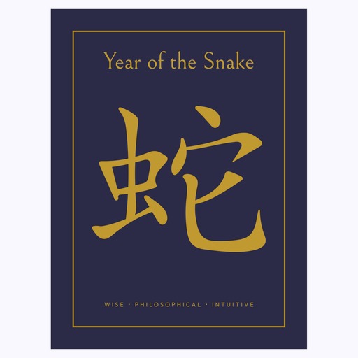 Snake in Wavy Paintbrush Print - Custom Chinese Zodiac Poster 6