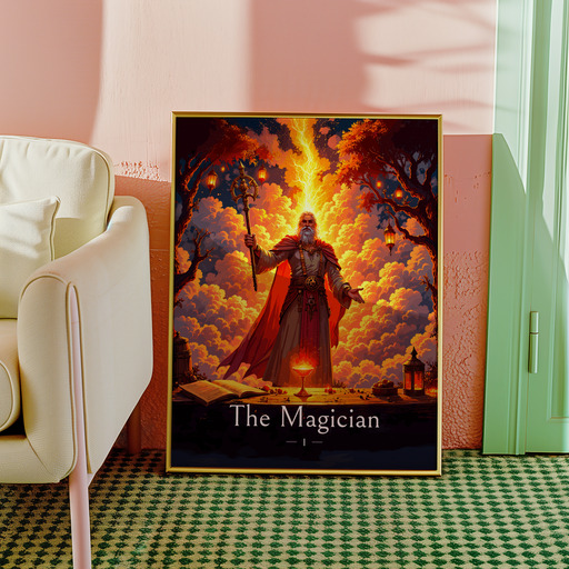 The Magician in Enchanted Surrealism Print - Custom Tarot Card Poster 10
