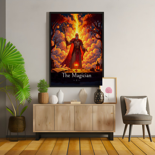 The Magician in Enchanted Surrealism Print - Custom Tarot Card Poster 9
