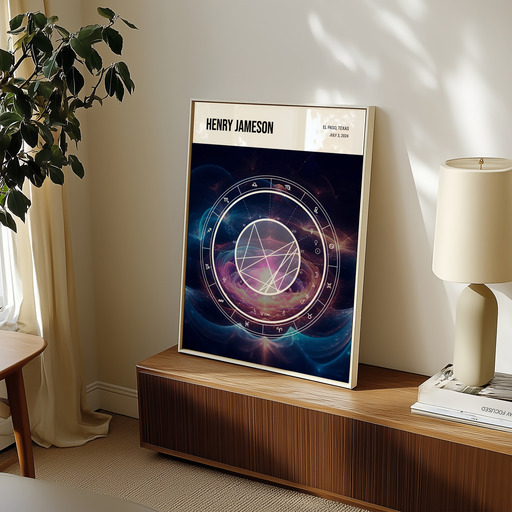 Henry’s Cosmic Portrait Poster - Astral - Natal Chart 10