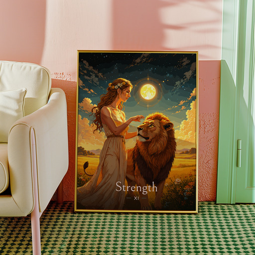 Strength in Enchanted Surrealism Print - Custom Tarot Card Poster 10