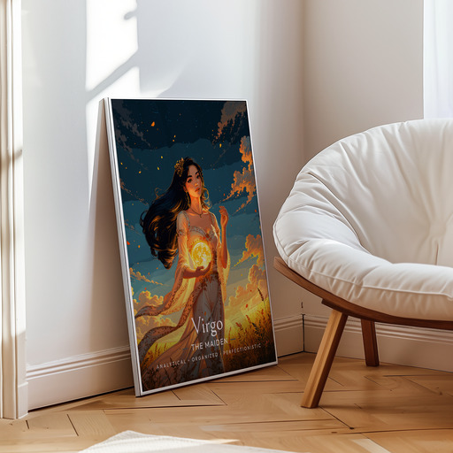 Virgo in Enchanted Surrealism Print - Custom Zodiac Sign Poster 10