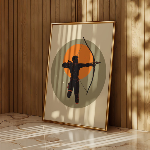 Sagittarius in Vibrant Grunge Print - Custom Zodiac Sign Poster 11