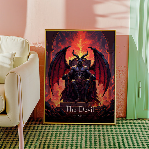 The Devil in Enchanted Surrealism Print - Custom Tarot Card Poster 10