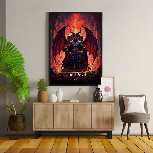 The Devil in Enchanted Surrealism Print - Custom Tarot Card Poster 9