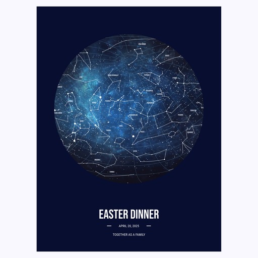 Easter Dinner Poster - Celestial Map 6