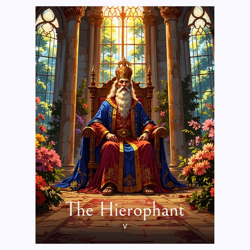 The Hierophant in Enchanted Surrealism Print - Custom Tarot Card Poster 6