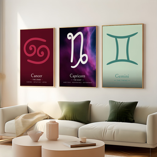 Capricorn in Curvy Print - Custom Zodiac Sign Poster 8