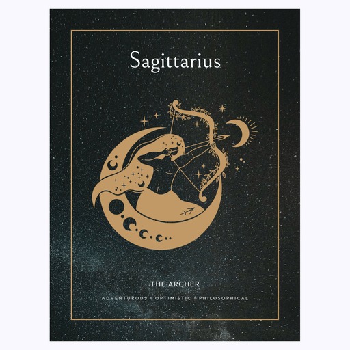 Sagittarius in Block Print - Custom Zodiac Sign Poster 6