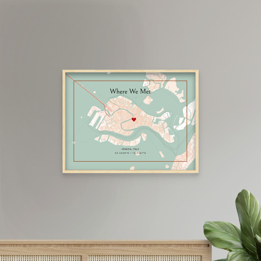 Where We Met Poster - Classic Street Map 7