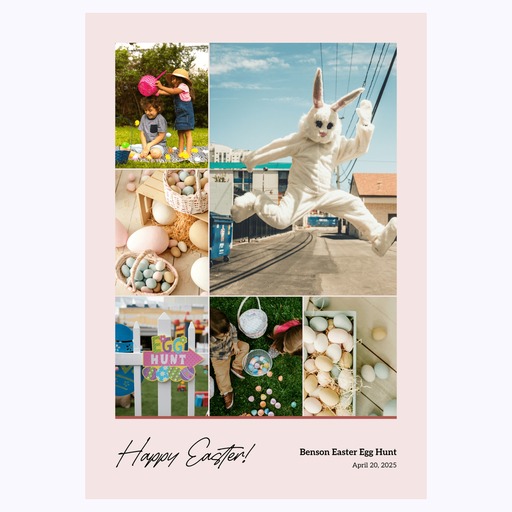 Easter Egg Hunt Poster - Photo Collage Print 6